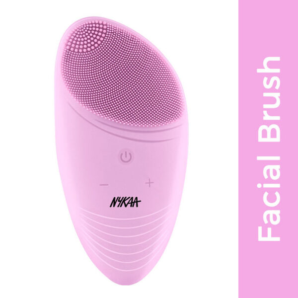 Nykaa Naturals CleanTouch 2 in 1 Face Brush & Massager for Deep Cleansing & Exfoliation - Blue