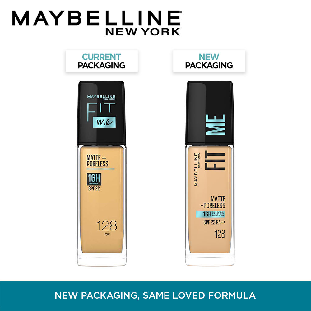 Maybelline New York Fit Me Matte + Poreless 16H Oil Control Foundation With SPF 22- 128 - Image 2