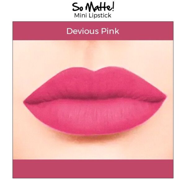 Nykaa So Matte! Mini Lipstick - 03 Devious Pink - Image 2